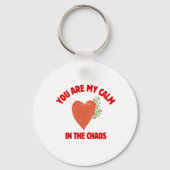 Jij Bent Mijn Rust in de Chaos Sleutelhanger (Achterkant)