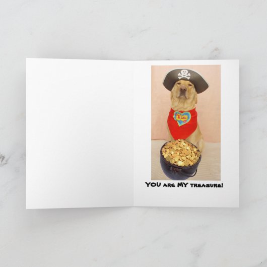 Jij bent mijn schat! feestdagen kaart (Binnen)