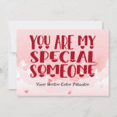 Jij bent mijn speciale iemand, personaliseer feestdagenkaart (Voorkant)