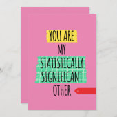 JIJ BENT MIJN STATISTISCH SIGNIFICANTE ANDER FEESTDAGENKAART (Voorkant / Achterkant)