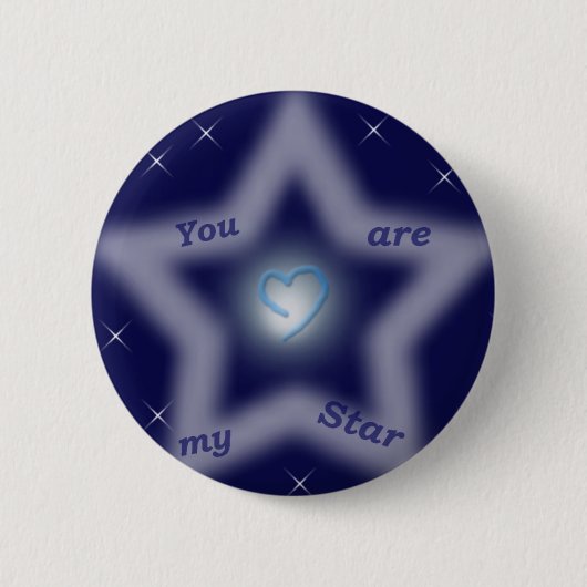 "Jij bent mijn ster" Ronde Button 5,7 Cm (Voorkant)