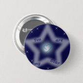 "Jij bent mijn ster" Ronde Button 5,7 Cm (Voorkant /achterkant)