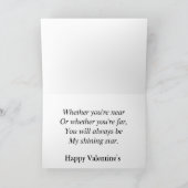 Jij bent mijn stralende ster feestdagen kaart (Binnen)