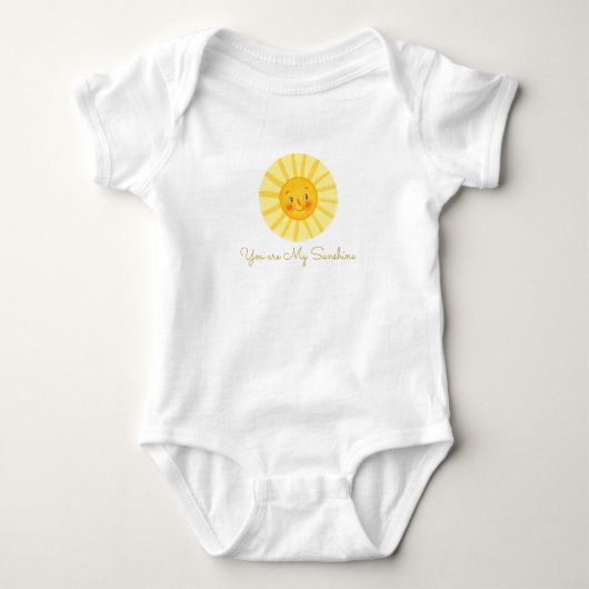 Jij bent mijn Sunshine Baby Bodysuit. Romper (Voorkant)