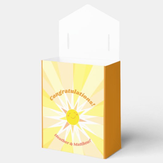 Jij bent mijn Sunshine Baby shower Bedankdoosjes (Geopend)