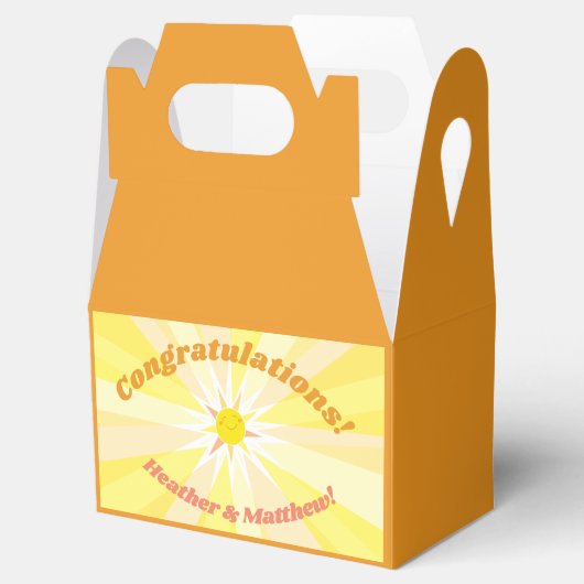 Jij bent mijn Sunshine Baby shower Bedankdoosjes (Geopend)