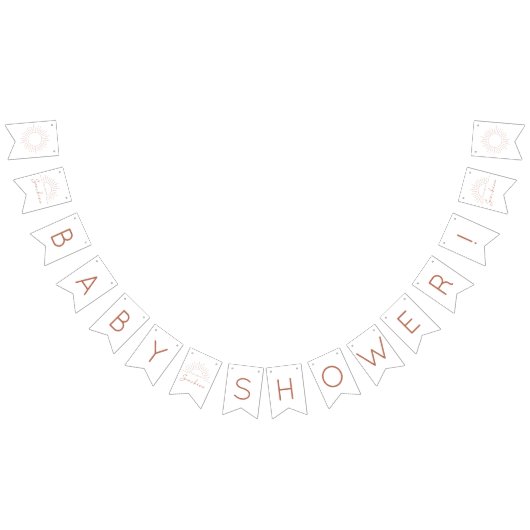 Jij bent mijn Sunshine Baby shower Bunting Flags Vlaggetjes (Alle)