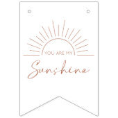 Jij bent mijn Sunshine Baby shower Bunting Flags Vlaggetjes (Tweede vlag)