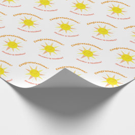 Jij bent mijn Sunshine Baby shower Cadeaupapier