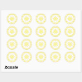 Jij bent mijn Sunshine baby shower envelop zegel (Vel)