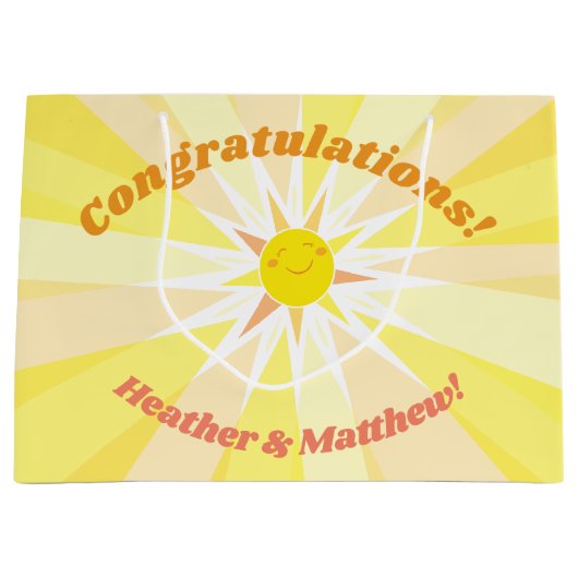 Jij bent mijn Sunshine Baby shower Groot Cadeauzakje (Voorkant)