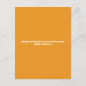 Jij bent mijn Sunshine Baby shower Informatiekaartje (Achterkant)