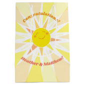 Jij bent mijn Sunshine Baby shower Medium Cadeauzakje (Achterkant)