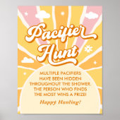 Jij bent mijn Sunshine Baby shower Pacifier Hunt Poster (Voorkant)