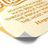 Jij bent mijn Sunshine Baby shower Pacifier Hunt Poster (Hoek)