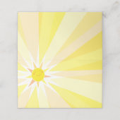 Jij bent mijn Sunshine Baby shower Plaatskaartje (Buitenkant ongevouwen)