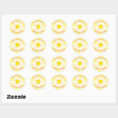 Jij bent mijn Sunshine Baby shower Ronde Sticker (Vel)