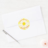 Jij bent mijn Sunshine Baby shower Ronde Sticker (Envelop)