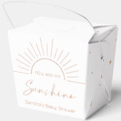 Jij bent mijn Sunshine Boho Baby shower Bedankdoosjes (Achterkant)