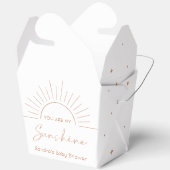 Jij bent mijn Sunshine Boho Baby shower Bedankdoosjes (Open)