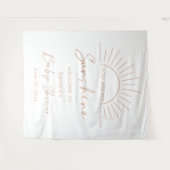 Jij bent mijn Sunshine Boho Baby shower Wandkleed (Voorkant (horizontaal))