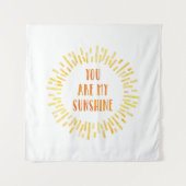 Jij bent mijn Sunshine Bright Waterverf Wandkleed (Voorkant)