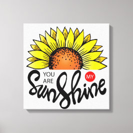 Jij bent mijn Sunshine Canvas Afdruk