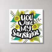 Jij bent mijn Sunshine Canvas Afdruk (Voorkant)