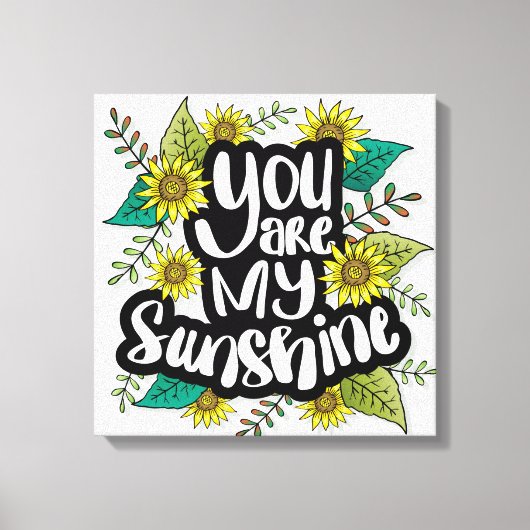 Jij bent mijn Sunshine Canvas Afdruk (Voorkant)