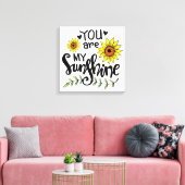 Jij bent mijn Sunshine Canvas Afdruk (Insitu (Woonkamer))