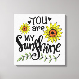 Jij bent mijn Sunshine Canvas Afdruk