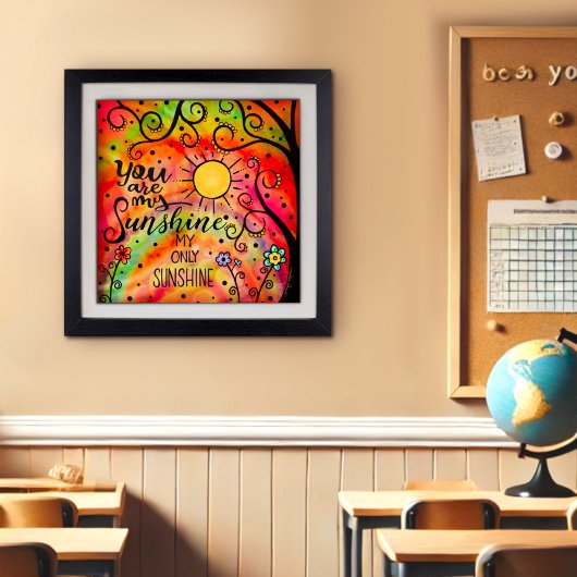 "Jij bent mijn. Sunshine" Cheerful Poster