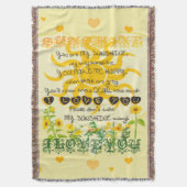 Jij bent mijn Sunshine Deken (Voorkant Verticaal)