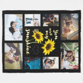 Jij bent mijn Sunshine Foto Fleece Deken (Voorkant (Horizontaal))