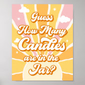 Jij bent mijn Sunshine Guess Hoeveel Snoepjes Spel Poster (Voorkant)