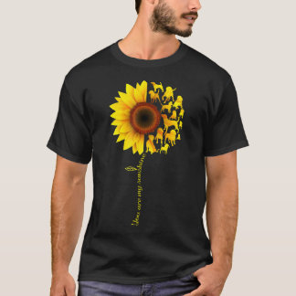 Jij bent mijn Sunshine Half Zonnebloem Beagle T-shirt