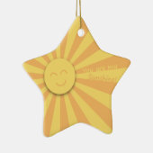 Jij bent mijn Sunshine. Keramisch Ornament (Rechts)