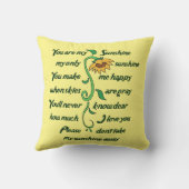 Jij bent mijn Sunshine Kussen (Achterkant)