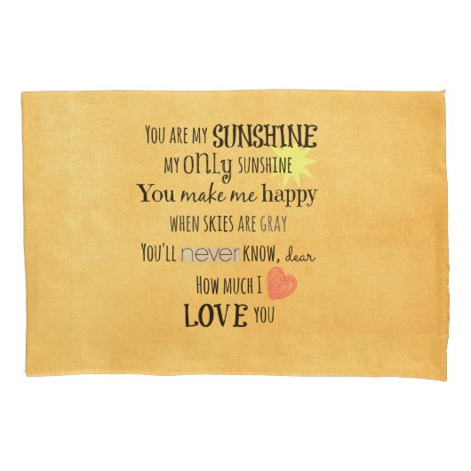 Jij bent mijn Sunshine Kussensloop (Voorkant)