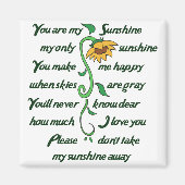Jij bent mijn Sunshine Magneet (Voorkant)