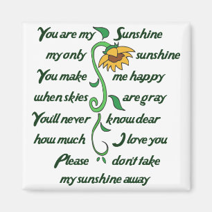 Jij bent mijn Sunshine Magneet