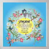Jij bent mijn Sunshine Poster (Voorkant)
