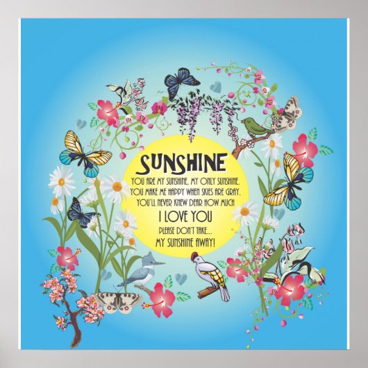 Jij bent mijn Sunshine Poster (Voorkant)