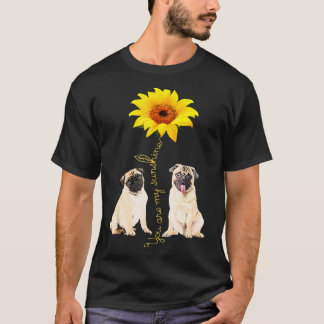 Jij bent mijn Sunshine Pug zonnebloem T-shirt