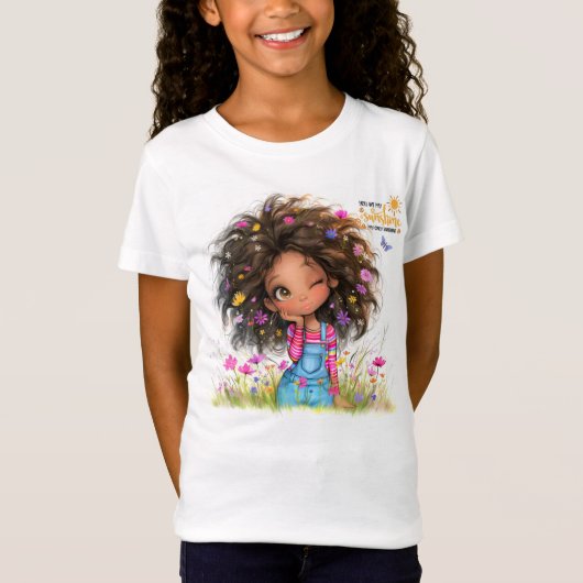 Jij bent mijn Sunshine Quirky Girl T-shirt (Voorkant)