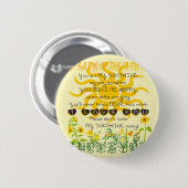 Jij bent mijn Sunshine Ronde Button 5,7 Cm (Voorkant /achterkant)