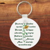 Jij bent mijn Sunshine Sleutelhanger (Voorkant)