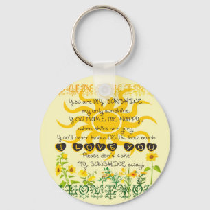 Jij bent mijn Sunshine Sleutelhanger