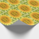 Jij bent mijn Sunshine Sunflower Flower Quote art Cadeaupapier (Hoek)