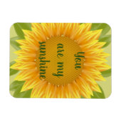 Jij bent mijn Sunshine Sunflower Flower Quote art Magneet (Horizontaal)